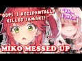 Miko Accidentally Ends Tamaki and Apologizes to Rushia【Hololive | Sakura Miko x Uruha Rushia】