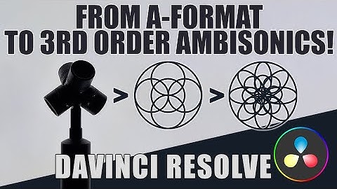 DaVinci Resolve: From A-FORMAT to B-FORMAT to Higher Order Ambisonics