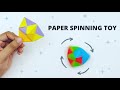 How To Make paper spinning toy For Kids / Moving Paper Toy / Origami Fidget toy / KIDS crafts