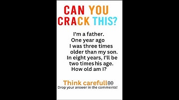 Only Geniuses Can Solve This Age Riddle! 🤯 | Can You Crack It?