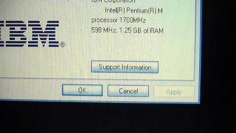 Bored.  Verifying CPU is at 1.7ghz After changing CPU on my R50 IBM Thinkpad