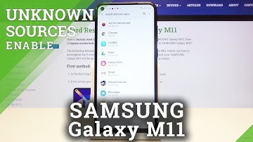 How to Allow Unknown Sources in Samsung Galaxy M11 – Enable App Installation