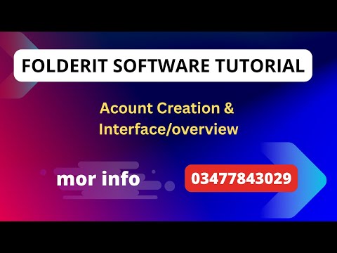 Folderit Software Tutorial | Account Creation & Interface Overview (Part 1)