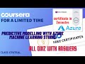 Predictive modelling with azure machine learning studio all quiz with answers