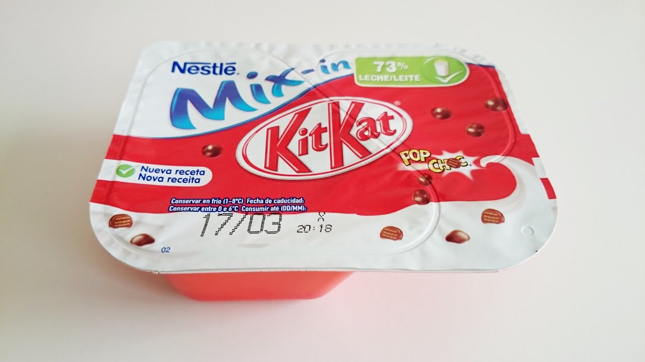 KitKat Yogurt MixIn Opening Dessert Food Unboxing Yogur YouTube