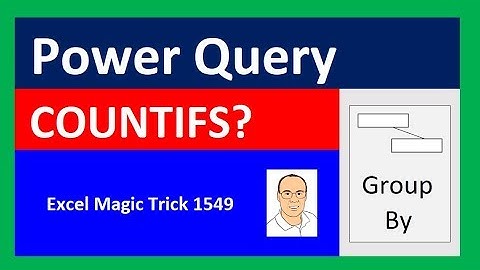 COUNTIFS in Power Query? Excel Magic Trick 1549