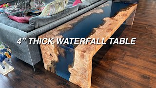 Creating a 4” Waterfall Table with Resin and Burl by Black Forest Wood Co. 38,026 views 5 months ago 3 minutes, 53 seconds