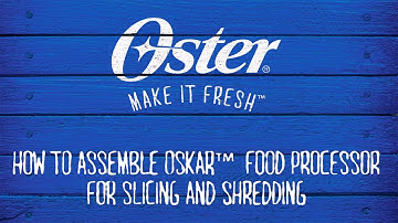 Oster® Oskar ™ FPSTFP4050 Food Processor -  Slicing and Shredding