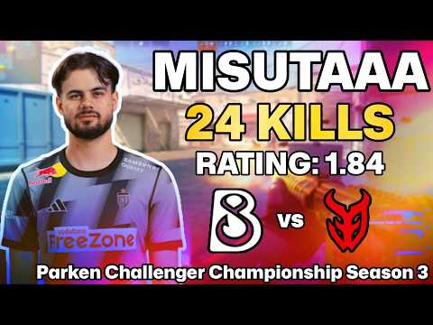 🔥 MISUTAAA POV: DUST2 ANNIHILATION vs B8! | Parken Challenger Championship Season 3