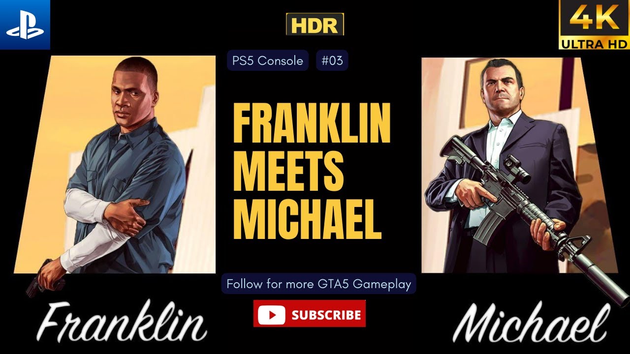 GTA V: Franklin and Michael Meet | Legendary Gameplay Series Part 3 ...
