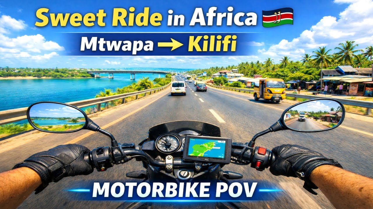 Scenic Sweet Ride in Africa 🇰🇪 | Mtwapa → Kilifi (Motorbike POV)