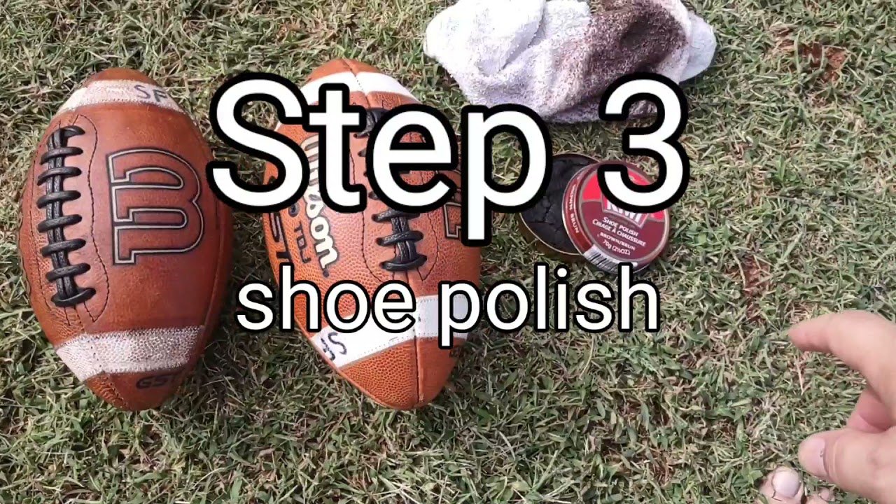 Breaking in a new leather football amazing grip EVERY time (from a