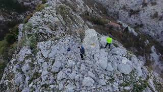Prime prove con il drone dal Cippo Comici in Val Rosandra
