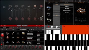 Apps Syntronik + SampleTank + ComboOrgan HQ (iPad5 - Zé Osório)