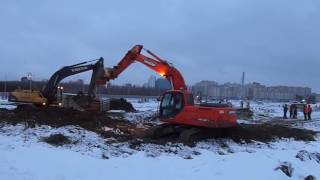 Экскаваторы VOLVO EC290BLC и DOOSAN DX225LCA