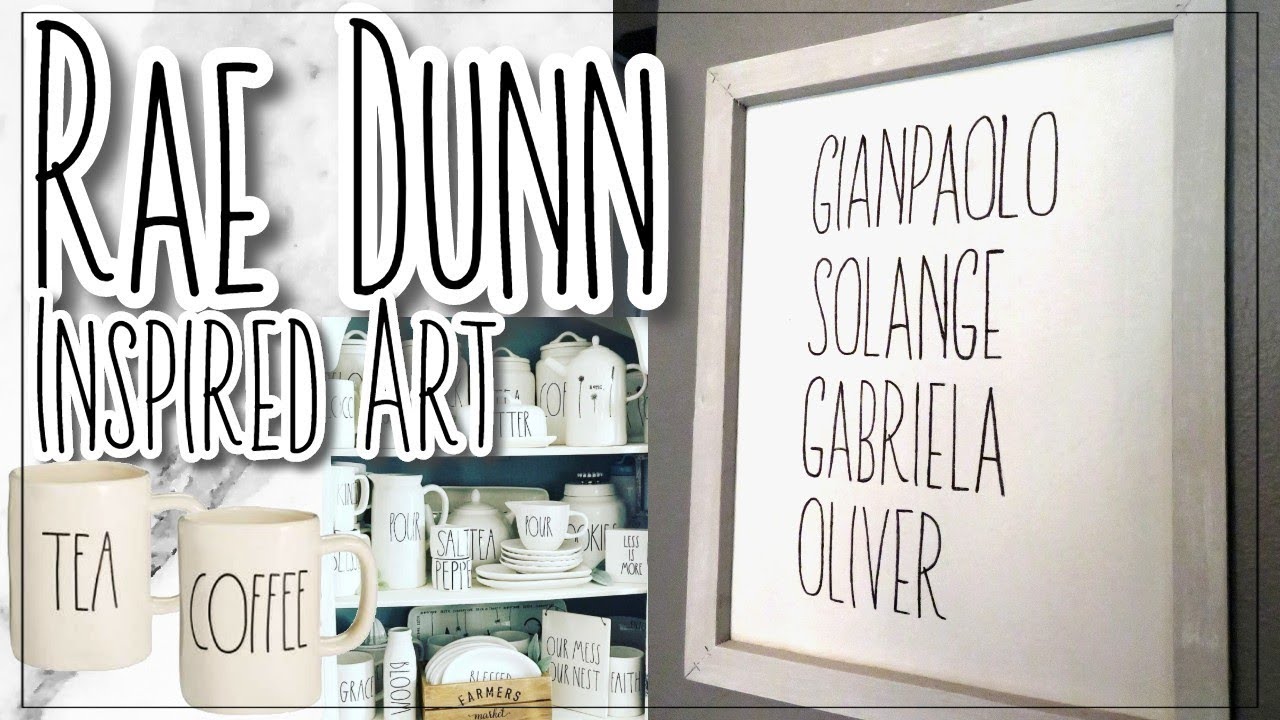 DIY || RAE DUNN || INSPIRED CANVAS !! EASY TO MAKE!