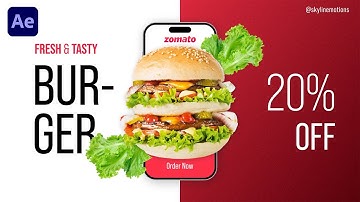 Fast Food SLIDESHOW Animation Tutorial in After Effects