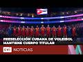 Preselección cubana de voleibol mantiene cuerpo titular y apuesta por nuevos exponentes en la banca.