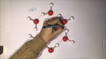 Why is ice less dense than water?