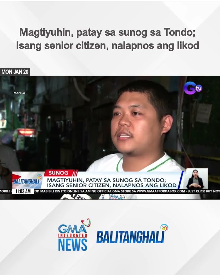 Magtiyuhin, patay sa sunog sa Tondo; Isang senior citizen, nalapnos ang likod | Balitanghali