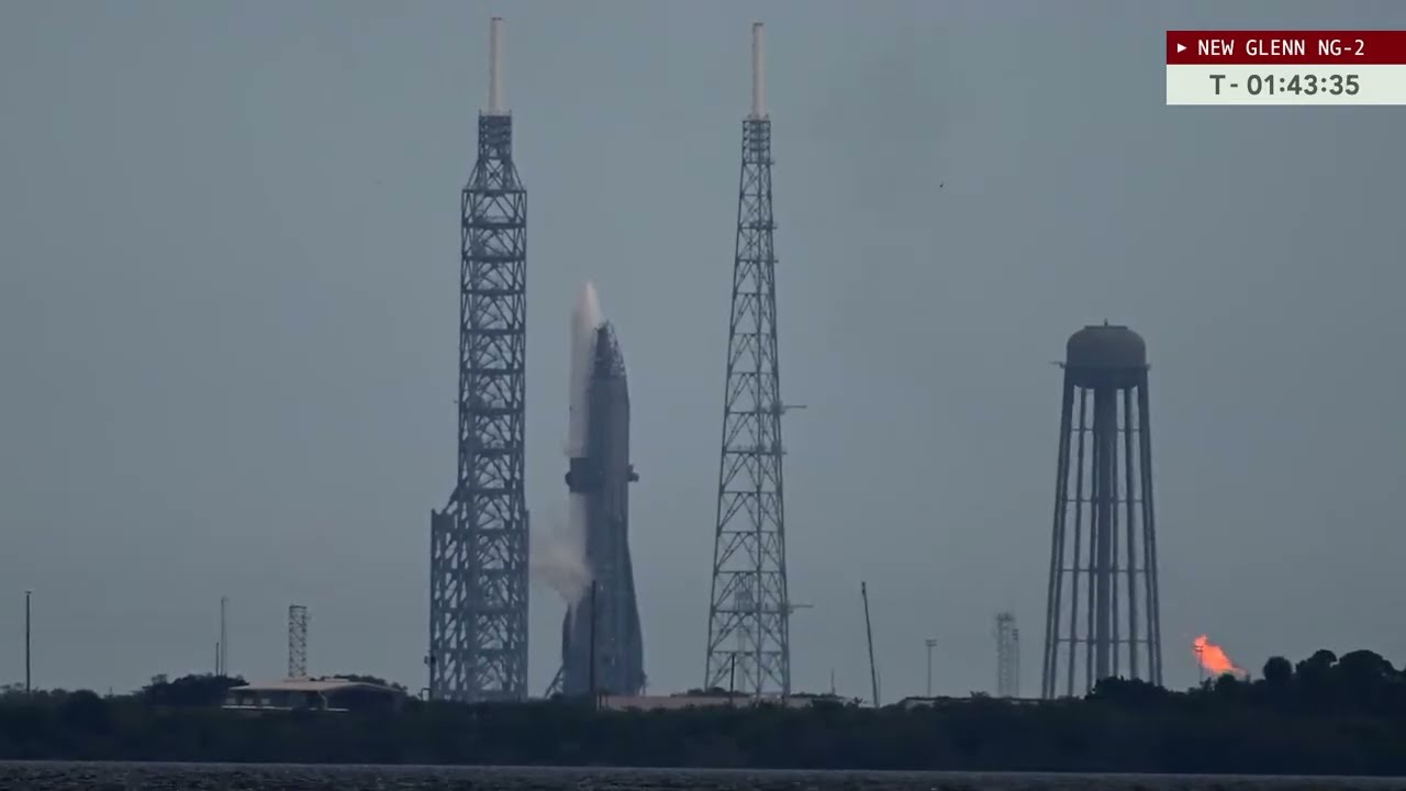Watch live: Blue Origin's New Glenn launches NASA's ESCAPADE mission to Mars video artwork
