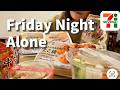Friday Night Alone with Convenience Store Food | Daily Life in Japan 🇯🇵 | Vlog