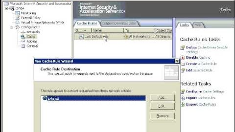 WINDOWS ISA SERVER 2004  caching