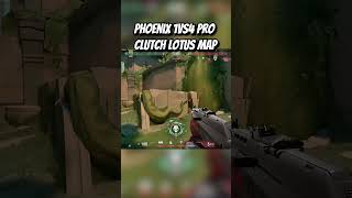 Valorant Phoenix 1vs4 Pro Clutch in Lotus Map  #valorant #valorantclutchmoments