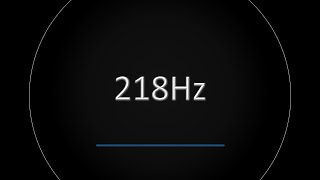 218Hz BASS Frequency BURP (Test Tone)