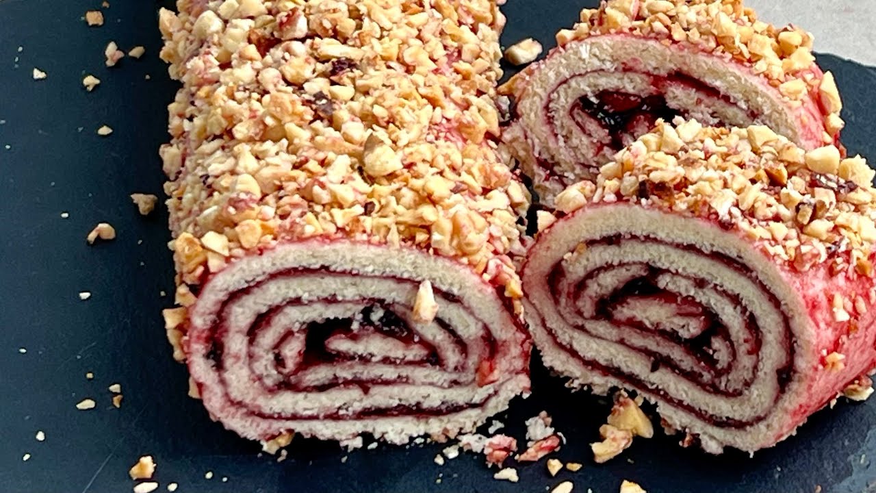 Десерт в час посту - Медовий рулет.