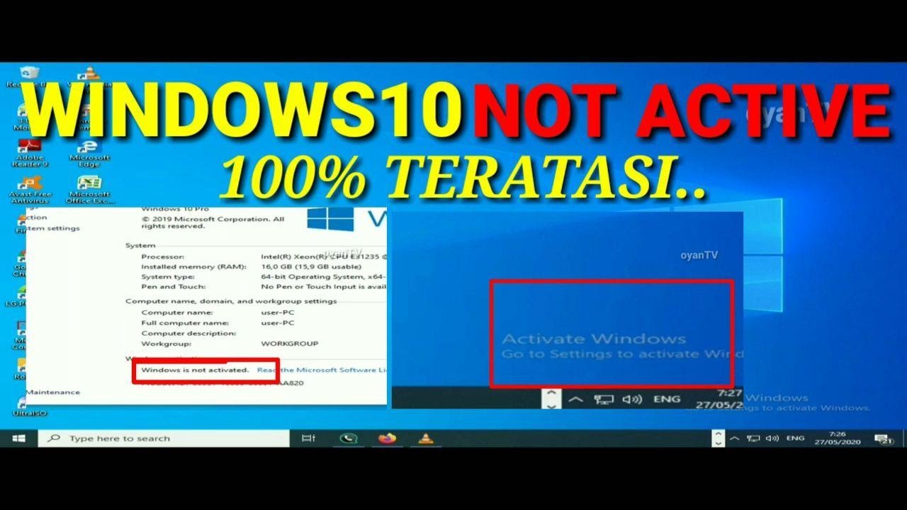 Aktivasi Windows 10 Permanen / Cara Aktivasi Windows 10