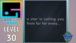 Game Is Hard Level 30: A Star Is Calling You From Far Far Away... !Gameplay Solution screenshot 4