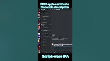 SCRIPT-WARE IPA FREE AND APPLE CERTIFICATE NOT REVOKED FREE NO BLACKLIST #shorts #ios