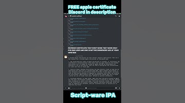 SCRIPT-WARE IPA FREE AND APPLE CERTIFICATE NOT REVOKED FREE NO BLACKLIST #shorts #ios