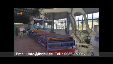 Robot brick stacking machine