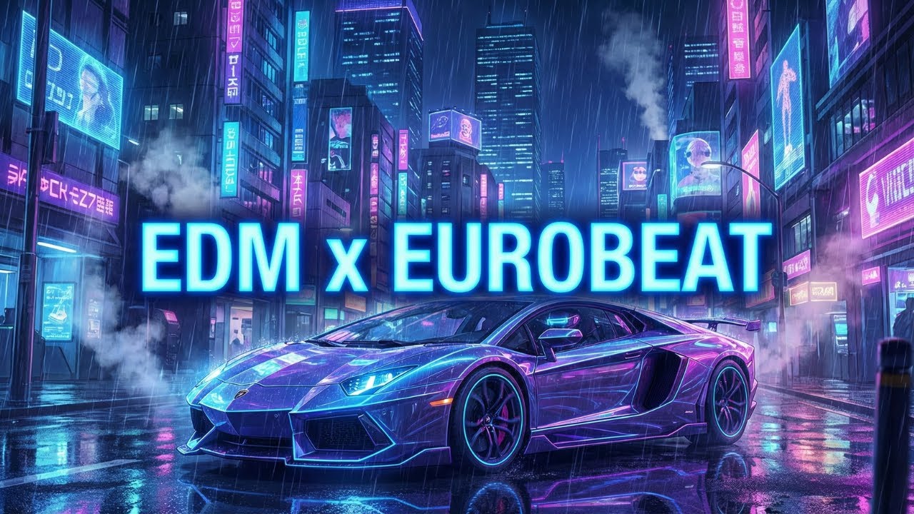 Tokyo Cyberpunk Eurobeat & EDM Mix 2025 | Best Neon City Drive & Gaming Music