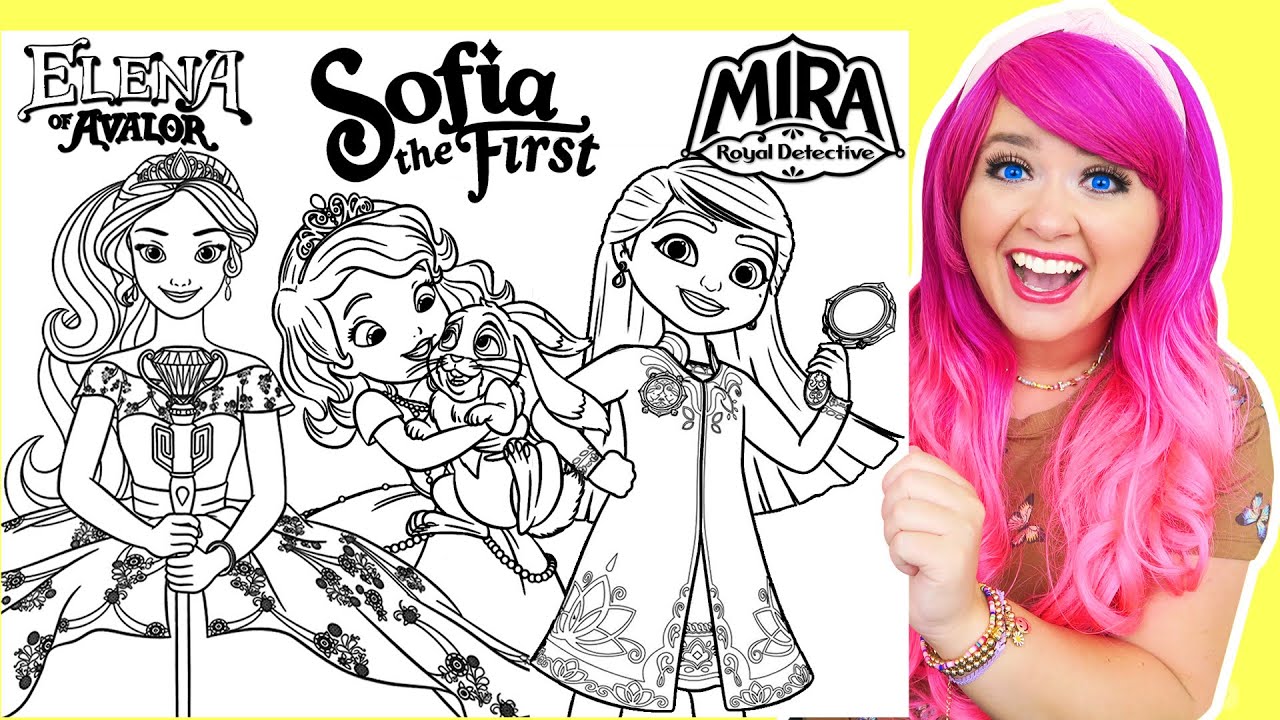 Enjoy These Three Mira, Royal Detective Coloring Sheets!