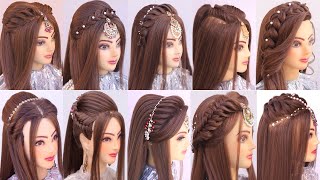 10 super amazing open hairstyle for Eid 2024 l new hairstyle for wedding l engagement bride look by Hairstyles By RJ- 61,374 views 11 days ago 30 minutes
