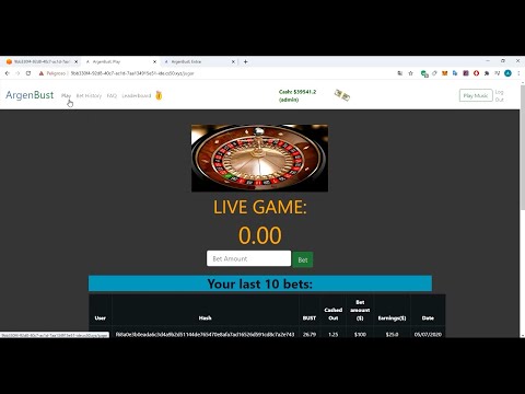 My CS50 Final Project - ArgenBust (Casino Game Website)