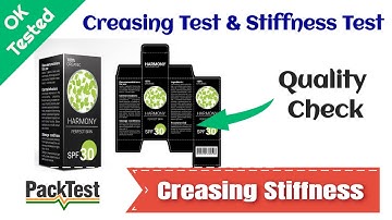 Creasing & Stiffness Tester - Operation Guide by PackTest.com (Confirms to BS 6965 and TAPPI T489)