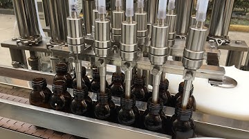 High speed syrup washing filling capping machine丨Syrup bottle filling line at customer