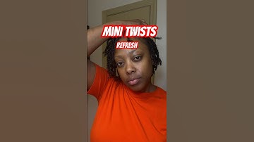 I love a good refresh 💆🏽‍♀️ Do you wash/refresh your mini twists? #minitwists #protectivestyles