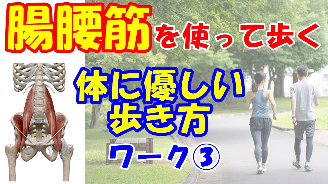 vol.1082 腸腰筋を使って歩く！痛みが出ない体に優しい歩き方とは？ワーク③
