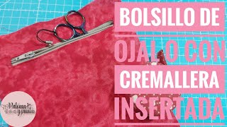 ✂️ 👛 Como hacer un bolsillo de ojal o  con cremallera insertada 👛✂️ #costuracreativa #diy