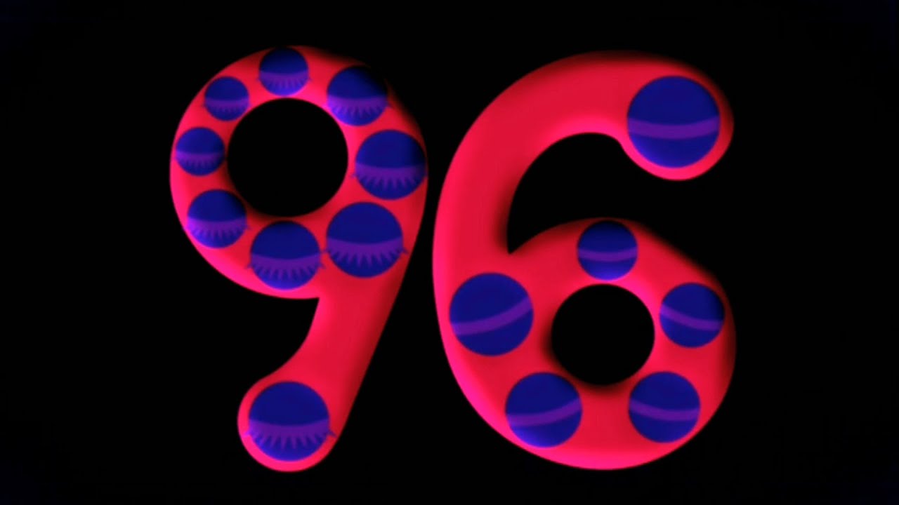 Endless Numbers Count 96 Night Mode Effect, Bevel Effect, Inversion ...