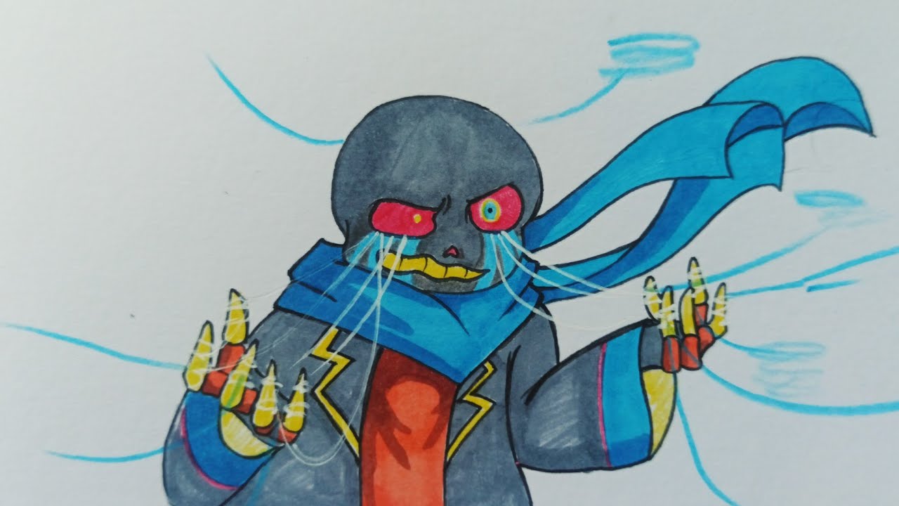 Drawing Error Sans, Vẽ Error Sans siêu dễ thương nha - YouTube