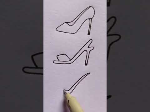 High Heel Shoes Drawing