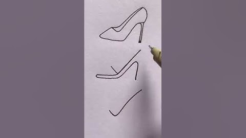 High Heel Shoes Drawing