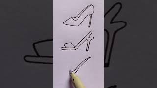 High Heel Shoes Drawing