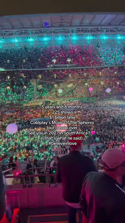 225 Shows. $1bn later. Coldplay’s Music Of The Spheres Tour is over. Bring on 2027! -#coldplay
